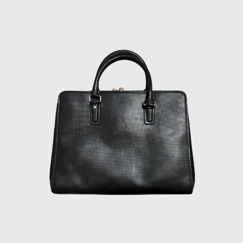⁠⁠Lucentini Monochrome Leather Briefcase