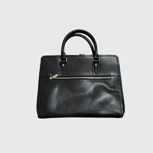 ⁠⁠Lucentini Monochrome Leather Briefcase