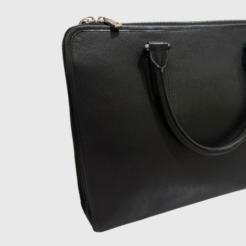 ⁠⁠Lucentini Monochrome Leather Briefcase